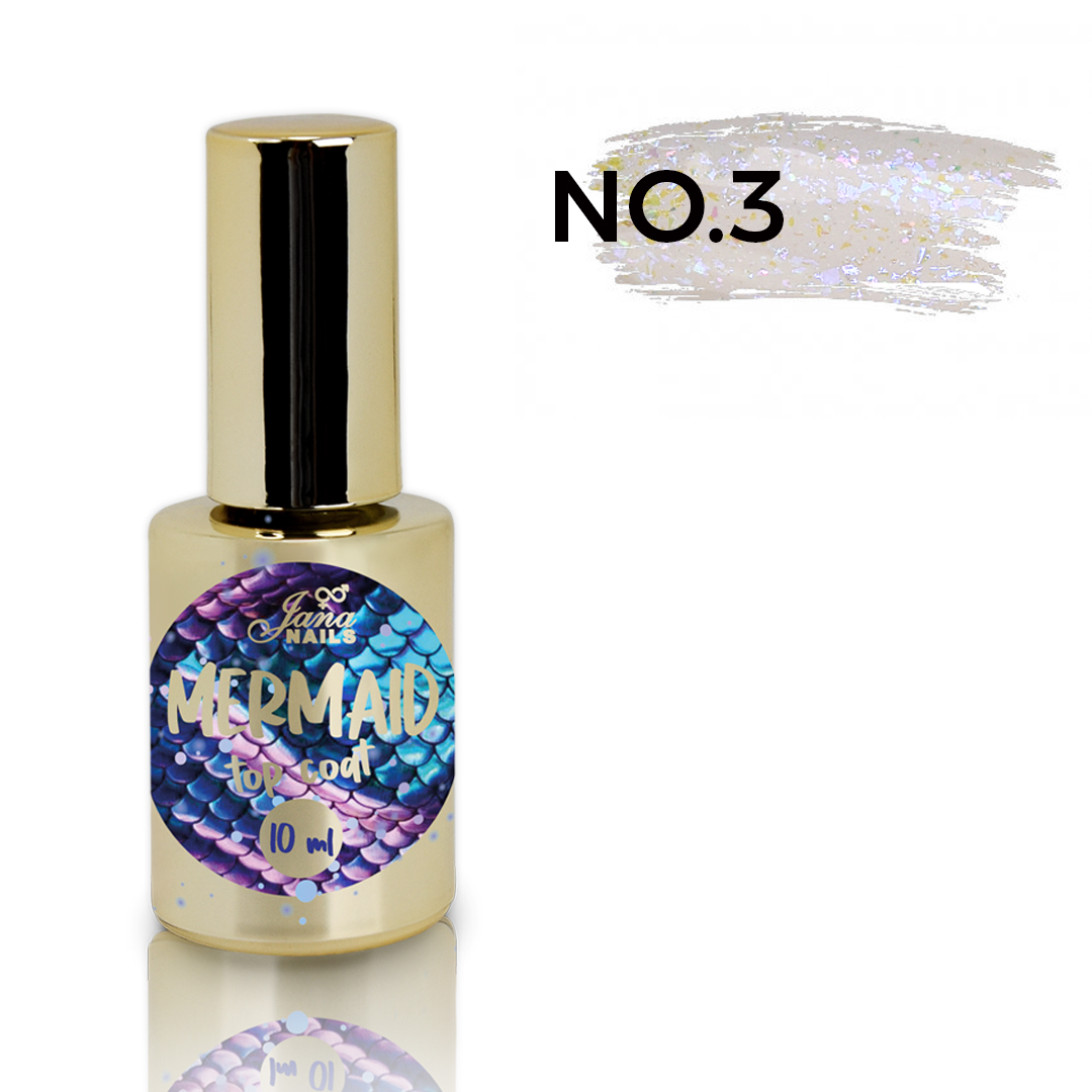 Mermaid top coat No3 - 10ml - Top / Finish gel - Shop - Jana Nails